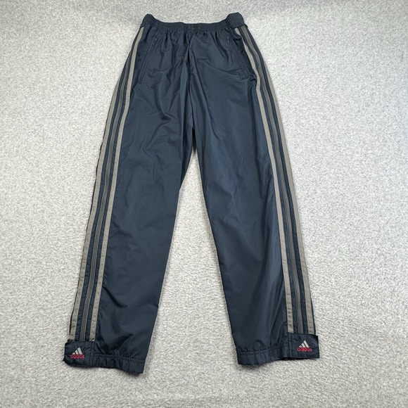VTG Y2K Adidas Track Pants Mens Medium Blue Gray Windbreaker Full Zip Break Away - Picture 1 of 8